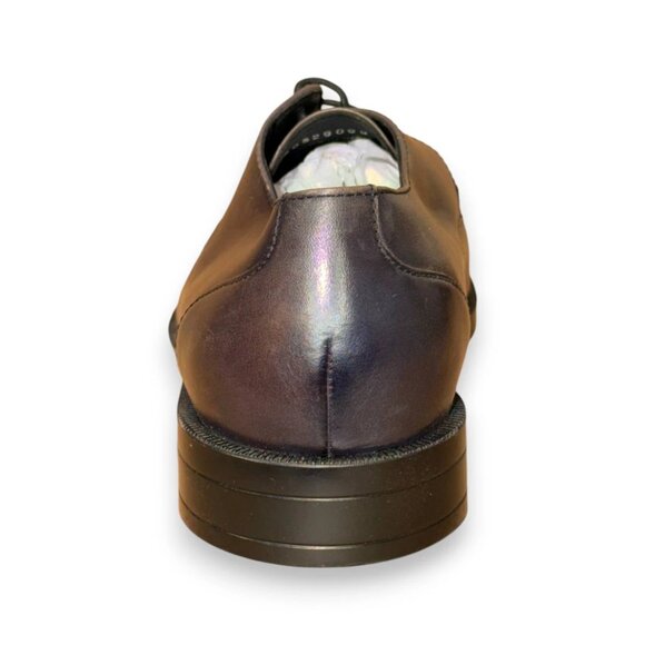 BOSS Tayil Brogue Cap Derby Lace Shoes Dark Brown Leather US 9 (UK 8 EU 42) - Picture 3 of 4